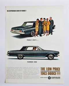 Anuncio de coche grande - Dodge 1963 (folleto de póster impreso en publicidad) - Imagen 1 de 1