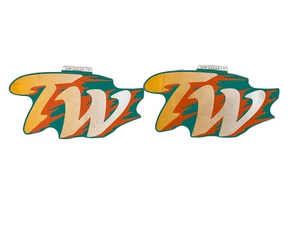 YAMAHA EMBLEM FUEL TANK TW200 1990 - 1991 OEM 3AW-24244-10 SET LEFT & RIGHT - Picture 1 of 3