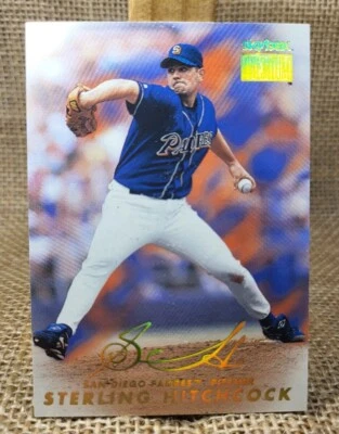 1999 Skybox Premium Sterling Hitchcock Baseball Card #183 Padres A9 - Image 1 of 2