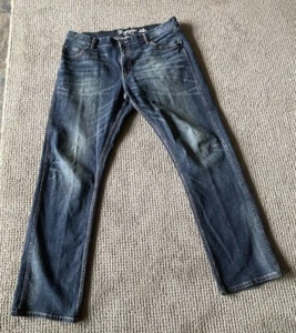 Wrangler RETRO Mens 38x36 Slim Straight Blue Jeans - Picture 1 of 3