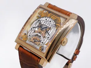 Milus Herios Tri-retrograde Tiger HERTZP02 18k Rose Gold LTD18p 42mm LNIB - Picture 1 of 12
