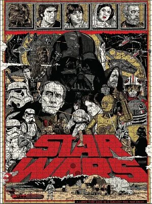 STAR WARS A New Hope JIGSAW PUZZLE 1000 Piece RETIRED Galactic Art SEALED CIB ! - Image 1 of 4