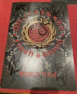 WHITESNAKE HAND SIGNED (Whole Band) PROGRAM FLESH &BLOOD TOUR 2020 Australia🇦🇺 - Picture 1 of 12