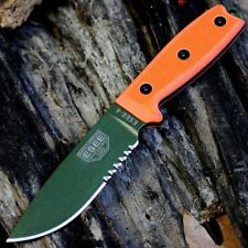 ESEE Knives 4 OD Blade Serrated Edge Orange G10 Handle Knife Only ESEE-4S-KO-OD
