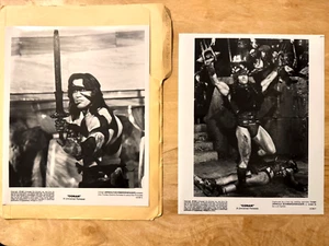 CONAN THE BARBARIAN 1982 Movie Press Kit with 5 Black and White Promo Photos - Picture 1 of 3