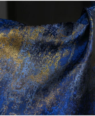 Mens Gilded Jacquard Suits Jacket Pant with Detachable Cape for Graduation Party - Image 1 of 4