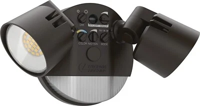 LITHONIA LIGHTING Lithonia Bronze HGX LED Floodlight 2600 lumen Dusk to Dawn + Motion Detection