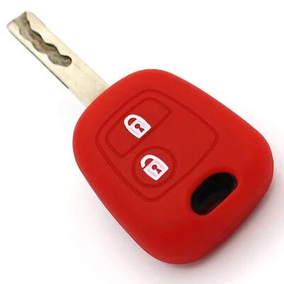 Schlüsselhülle PEC Rot Silikonschutz Autoschlüssel Cover Fernbedienung - Bild 1 von 4