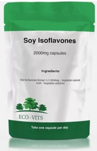 ECO-VITS Soja ISOFLAVONE (2000MG) KAPSELN. Recyclebare Verpackung. - Bild 1 von 2