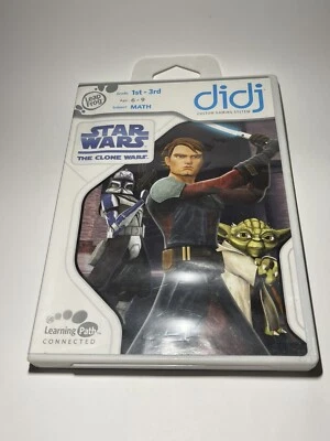DIDJ Leapfrog STAR WARS The Clone Wars Video Game  Kids MATH Grades 1st - 3rd - Image 1 of 4