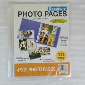 Beautone Photo Pages 4"x6", 10 Pack ....MODEL 46166 - Picture 1 of 6