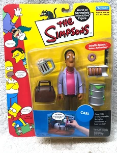 CARL Simpsons world of Springfield interactive figure wos series 6 2001 NEW - Picture 1 of 2