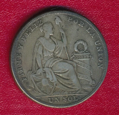 MONEDA DE PLATA PERÚ 1925 UN SOL **MUY BUENA CIRCULACIÓN** ¡ENVÍO GRATUITO!! Foto 1 de 2