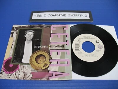 PETER CETERA  Best Of Times /Only Love Knows Why -80s Rock 45 w/PS VG+ VINYL - Image 1 of 2