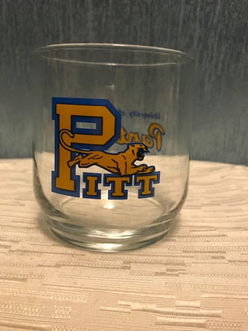 Vintage NCAA University of Pittsburgh Panthers Cocktail Glass Cover