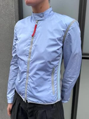 SS00’ Prada Sport Semi Transparente Espalda Bebé Chaqueta Azul Foto 1 de 4