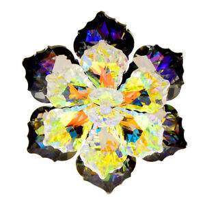 Winter Jewelry For Womes Shining Crystal Flower Brooches