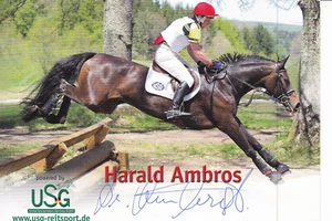 Harald AMBROS - Austria, Gold Jun.-European Championship 2001 Riding, Original Autograph! - Picture 1 of 1