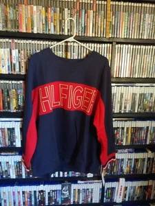 Tommy Hilfiger Sport Damen Sweatshirt 3x dunkelblau & rot neu mit Etikett - Bild 1 von 6