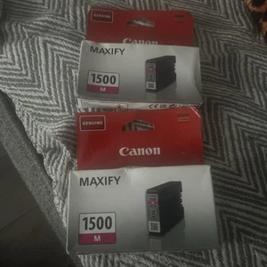 Original Canon PGI-1500M Magenta Ink Cartridge (9230B001AA) X 2 - Afbeelding 1 van 3
