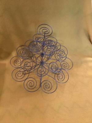 Wilton Metal Cupcake Stand Spiral Holds 23 Desserts 12 Inche Stand Only Vintage - Image 1 of 3