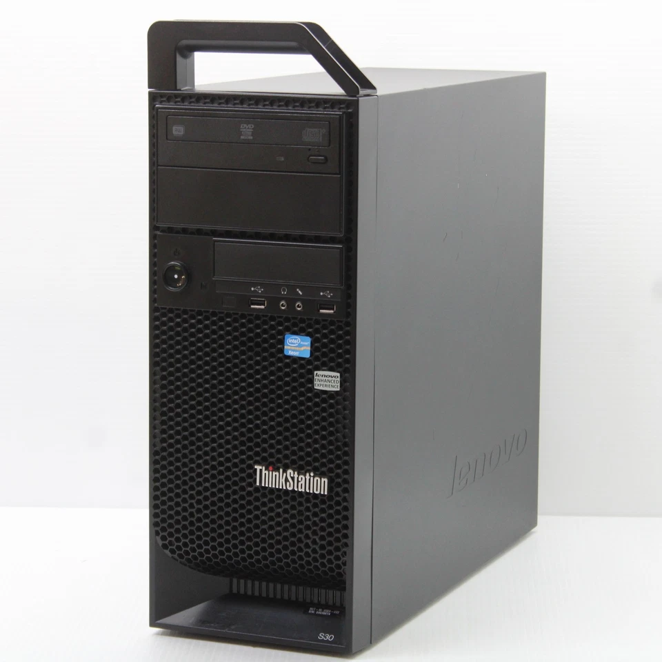 Lenovo ThinkStation S30 Tower PC Intel Xeon E5 1620 24GB RAM 256GB SSD Win 11 - Image 1 of 4