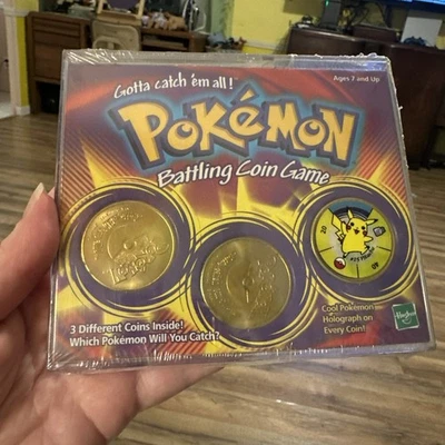 1999 Vintage Pokemon Battling Coin Game Battle Coins. Sealed Packaging. - Image 1 of 4