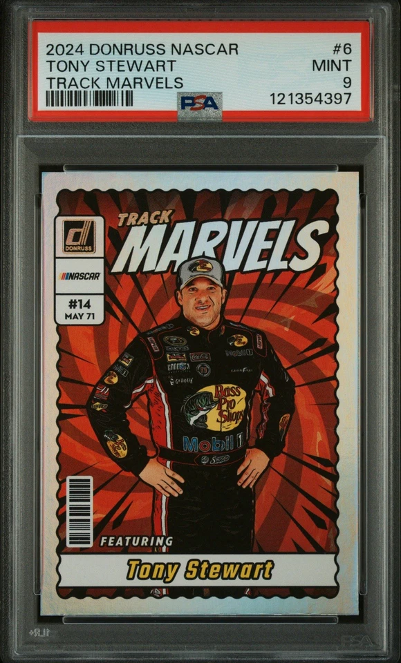 Donruss NASCAR 2024 Track Marvels #6 Tony Stewart SP PSA 9 Foto 1 de 3