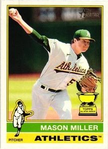 2025 Topps Heritage SP Short Print - Mason Miller (#405) Athletics Free Ship - Picture 1 of 2