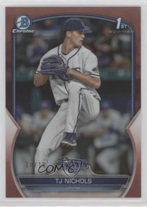 Refractor Bowman Draft 2023 cromo oro rosa/10 TJ Nichols #BDC-153 - Imagen 1 de 3