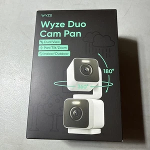 Duo Cam Pan Indoor/Outdoor IP65 2K 360° Pan/Tilt Smart Home Security Camera w... - Picture 1 of 6