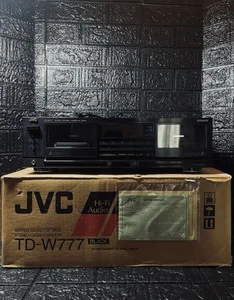 Vintage JVC Cassette Deck (TD-W777) Stereo Double Tape Deck - Picture 1 of 6