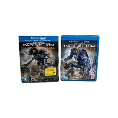 Pacific Rim 3D Blu-ray + Blu-ray 2 Disk Set Lenticular Slipcover Movie Film  - Image 1 of 4