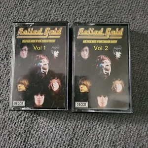 ROLLING STONES ROLLED GOLD THE VERY BEST OF VOL 1 & 2 CASSETTE TAPE DECCA - Picture 1 of 4