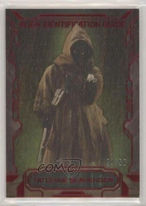 2016 Topps Star Wars Masterwork Alien Identification Guide Wood 24/50 Jawa 2r7 - Picture 1 of 3