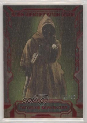 2016 Topps Star Wars Masterwork Alien Identification Guide Wood 24/50 Jawa 2r7 - Image 1 of 3