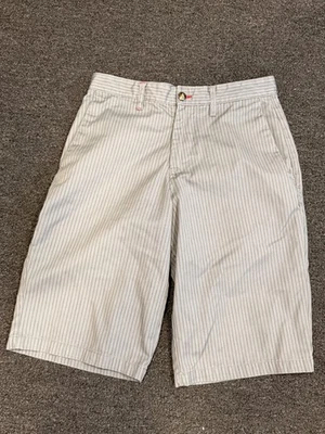 VTG Y2K Volcom Stone Corpo Class Collection Gray Pinstripe Shorts-30-12" Inseam - Image 1 of 4