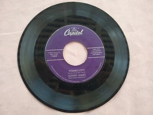 SONNY JAMES YOUNG LOVE ORIGINAL 45 RPM ~ PURPLE CAPITOL LABEL - Picture 1 of 6