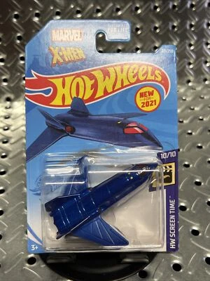 2020 Hotwheel (221/250) MARVEL X-MEN   X-JET  (SCREEN TIME SERIES) NIP - Image 1 of 4