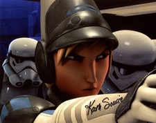KATH SOUCIE SIGNED 8x10 PHOTO VOICE OF MAKETH TUA STAR WARS REBELS BECKETT BAS
