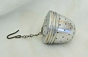 Vintage Aluminium Eichel Form Tee Kräuter Gewürz Tee Sieb - Bild 1 von 3