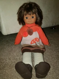 Muñeca vintage 1978 Bimbambole Sebino Italia vinilo y tela 20" + traje - Imagen 1 de 9
