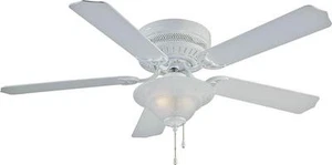 NEW BOSTON HARBOR CF-B-652+1F242WH 52" LIGHT 5 SPEED WHITE CEILING FAN 3 SPEED - Picture 1 of 1