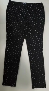 Size 14 (XL) Children's Place black pants with silver stars - Picture 1 of 2