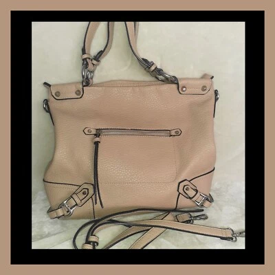 URBAN EXPRESSIONS BOLSA DE MÃO BOHO COURO VEGANO TAUPE HOBO BOLSA TOTE GRANDE - Imagem 1 de 4