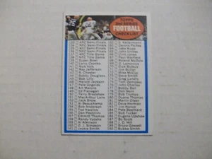 1972 TOPPS # 79 CHECKLIST UNCHECKED FOOTBALL CARD - Picture 1 of 2