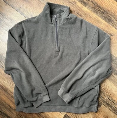 Roundtree and Yorke Sport Mens Large Half Zip Pull Over Sweater - Image 1 of 4