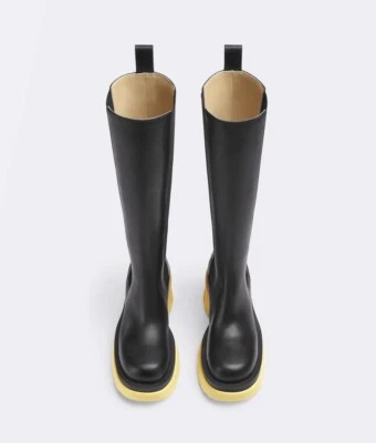 Bottega Venetta - Leather high Chelsea boots size 40 - Image 1 of 4