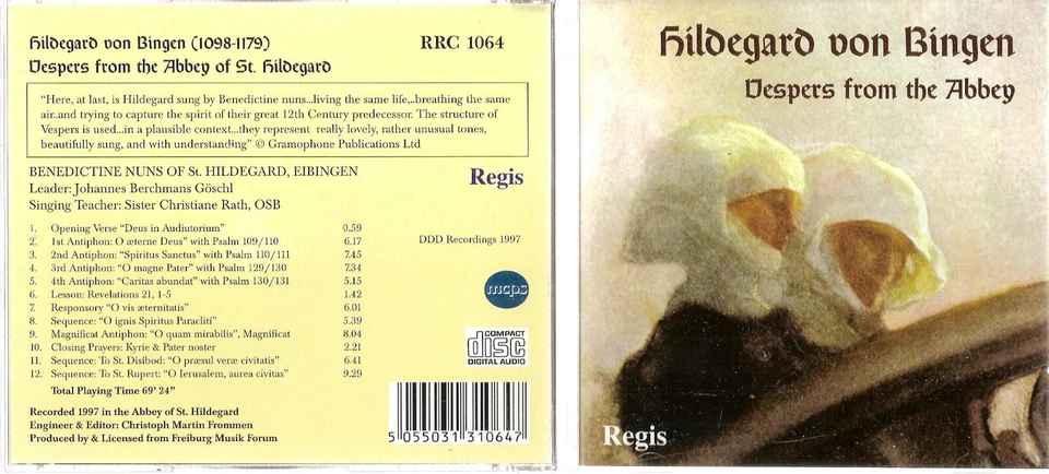 Hildegard von Bingen: Vespers from the Abbey (CD, Regis Records) #1120LG Foto 1 de 1