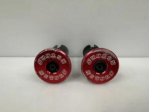 Stolen STLN BMX Handlebar Ends Red HTF - Picture 1 of 7
